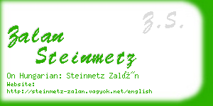 zalan steinmetz business card